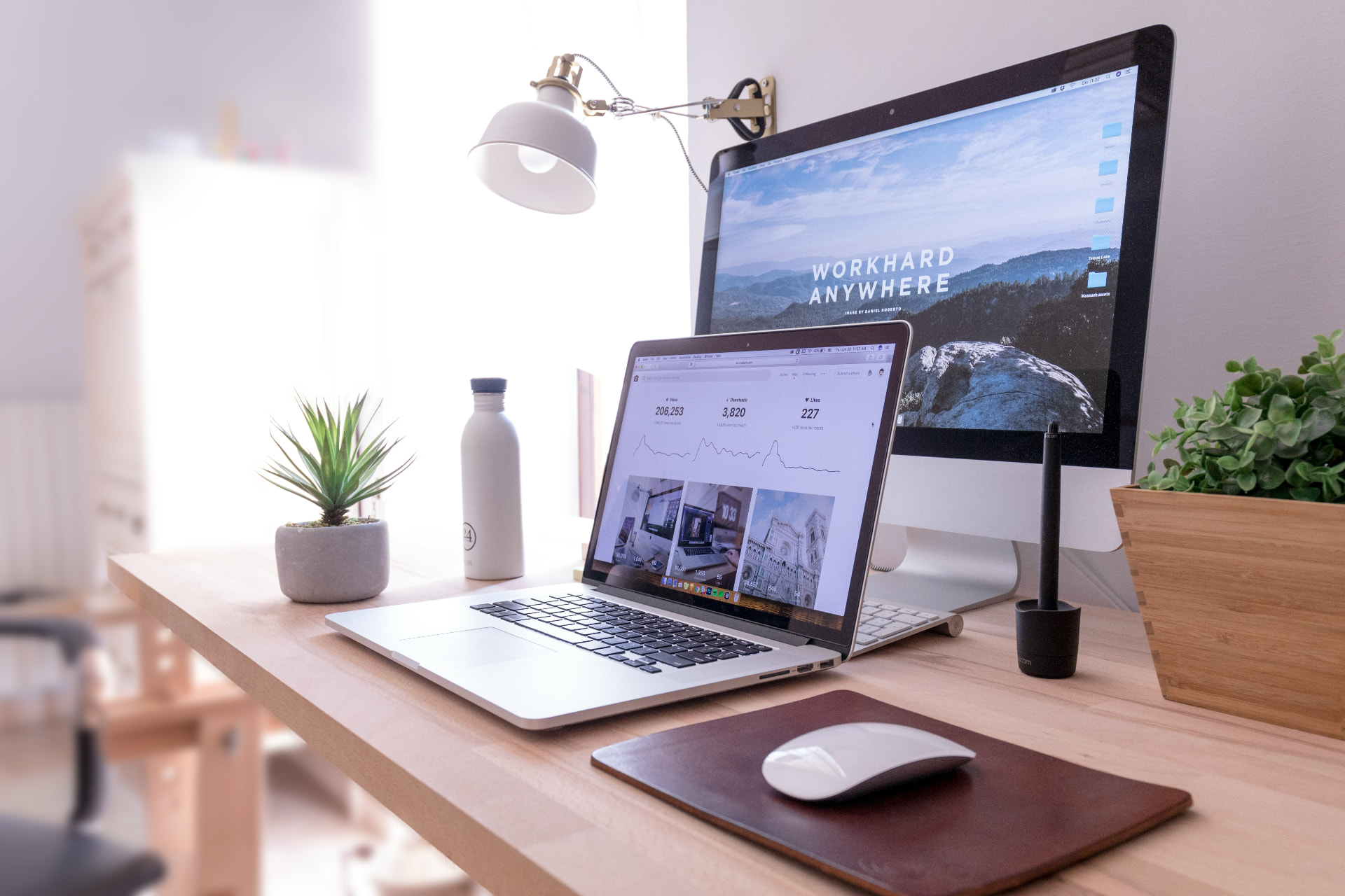 Creative brand strategy workspace